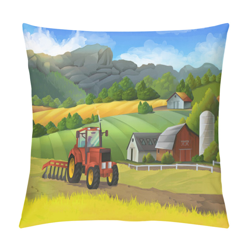 Personality  Farm rural landscape pillow covers