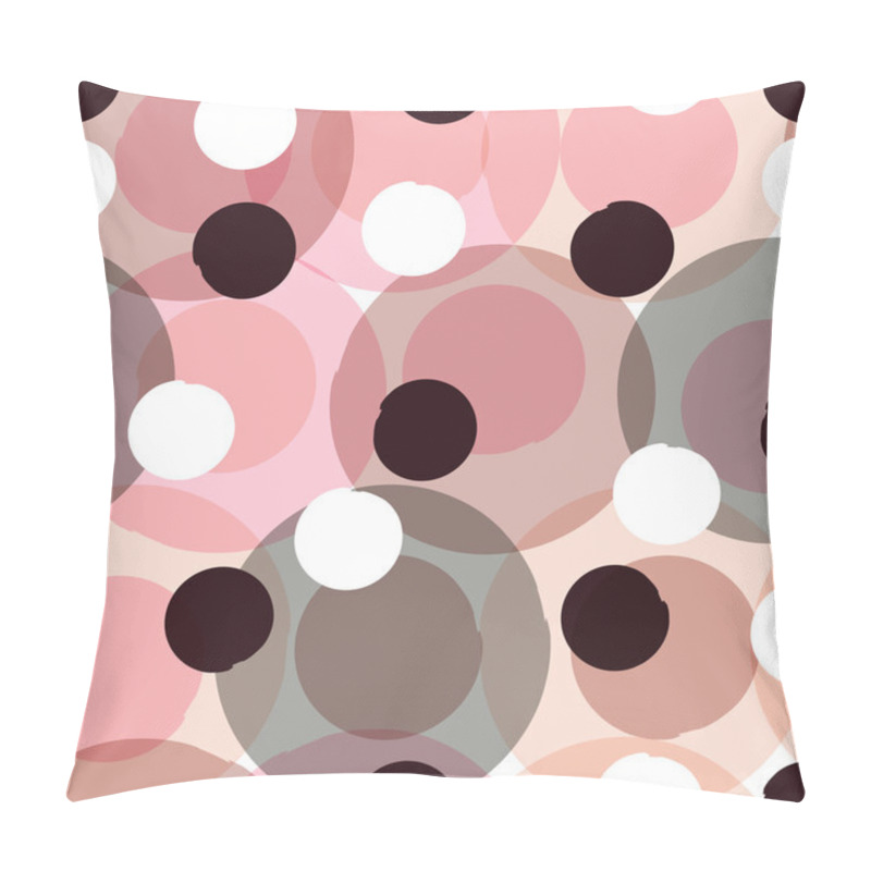 Personality  Seamless Universal Pattern. Polka Dots, Circles Pillow Covers