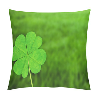Personality  Composite Image Of Four Leaf Clover Pillow Covers