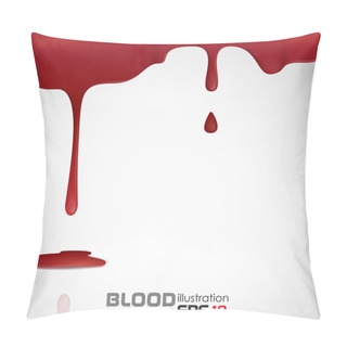 Personality Dripping Blood. Pillow Covers