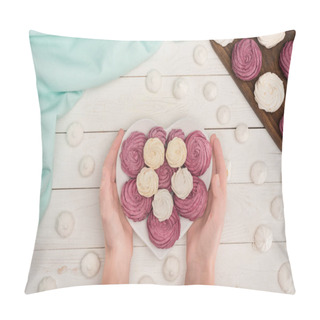 Personality  Heart Shaped Marshmallows Pillow Covers