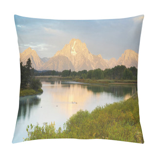 Personality  Autumn View From Oxbow Bend In Grand Teton National Park Pillow Covers