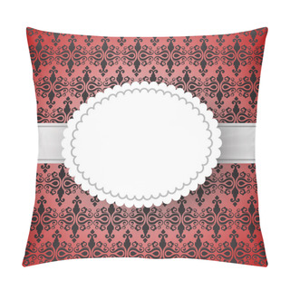 Personality  Vintage Frame Template. Vector Illustration  Pillow Covers