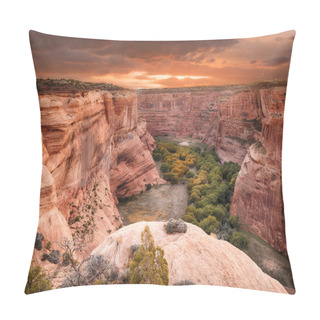 Personality  Sunrise At Canyon De Chelly Pillow Covers