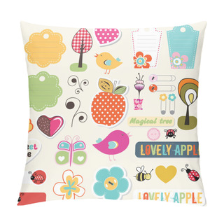 Personality  Lovely Elements For Scrapbook Pillow Covers