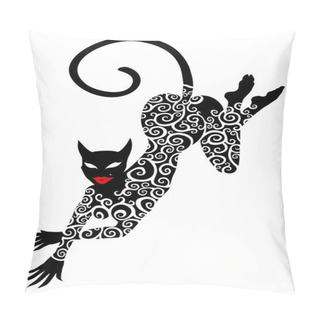 Personality  Cat Woman Pillow Covers