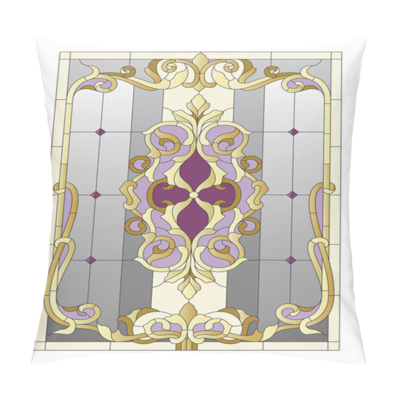 Personality  Stained Glass Pattern Pillow Covers