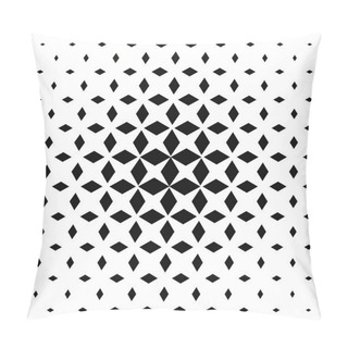 Personality  Black And White Rhombus Pattern Background Pillow Covers