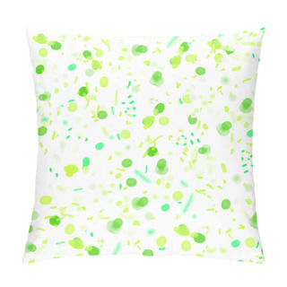Personality  Seamless Summer Pattern, Watercolor Green Leaves. Vector Illustration Pillow Covers