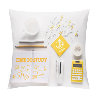 Personality  Drawn Time To Study Words Pillow Covers