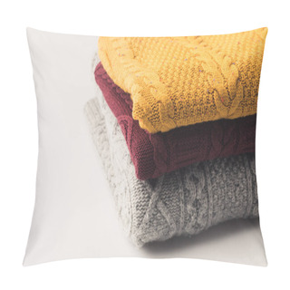 Personality  Pile Of Warm Cozy Sweaters Pillow Covers