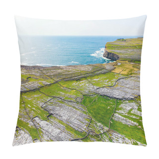 Personality  Aerial View Of Inishmore Island In Galway Bay, Ireland   Pillow Covers