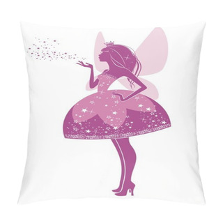 Personality  Silhouette Of A Beautiful Princess Pillow Covers