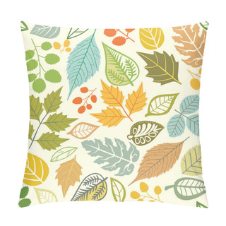 Personality  A Seamless Pattern With Leaf,autumn Leaf Background Pillow Covers