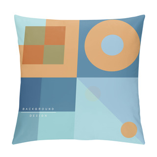 Personality  Neo Memphis Geometric Pattern With Circles, Squares And Lines. Pop Art Abstract Background For Covers, Banners, Flyers And Posters And Other Templates Pillow Covers