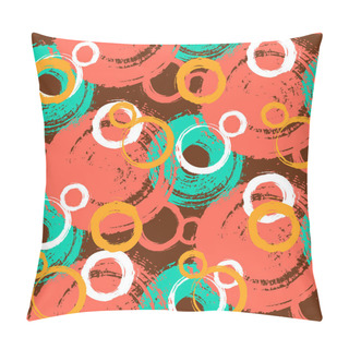 Personality  Pattern With Painted Circles And Bubbles Pillow Covers