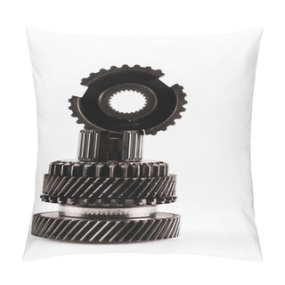 Personality  Metal Mechanism Isolated On White Background Pillow Covers
