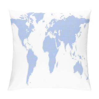 Personality  Raster Background World Map Pillow Covers