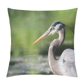 Personality  Great Blue Heron Fishing Pillow Covers