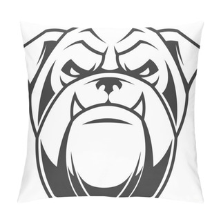 Personality  The Head Of A Fierce Bulldog Pillow Covers