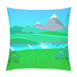 Personality  Cartoon Desert Evening Landscape Pillow Covers
