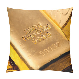 Personality  Investment In Real Gold Pillow Covers