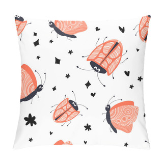 Personality  Vector Cartoon Bugs Pillow Covers