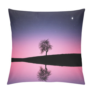 Personality  Tree In Lake Pillow Covers