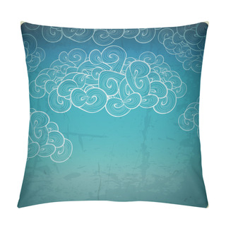 Personality  Abstract Clouds On Sky Pillow Covers