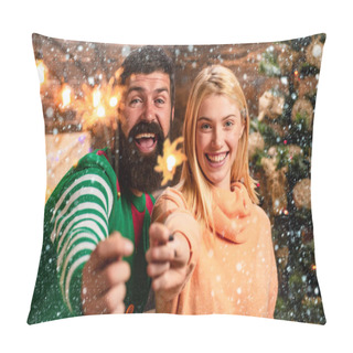 Personality  Christmas Girl - Snow Efects. Bengal Lights. The Festive Bright. Christmas Is The Holiday That Brings Everybody Together. Happy Family Preparing To New Year. Wish Your Friends A Merry Christmas. Pillow Covers