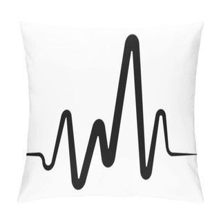 Personality  Icon Impulse Voltage Surge Impulse Diagram Stress Sign Emotional Surge Pillow Covers