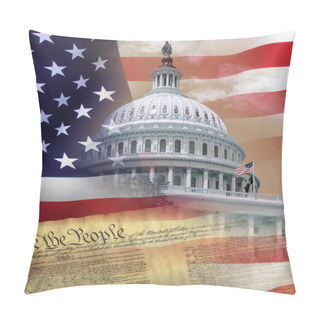 Personality  Washington DC - Symbols Of The USA Pillow Covers