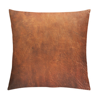 Personality  Old Leather Background  Close-up Texture Pillow Covers
