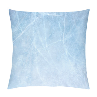 Personality  Ice Blue Frozen Rink Winter Pillow Covers