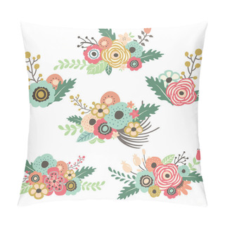 Personality  Hand Drawn Flowers Set Pillow Covers