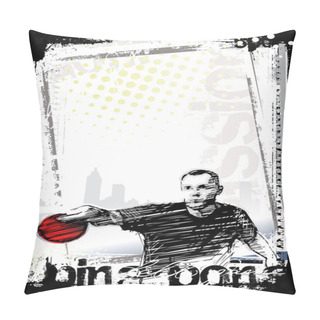 Personality  Ping Pong Poster Background 2 Pillow Covers