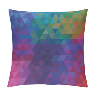 Personality  Kaleidoscope Geometric Dark Pattern. Abstract Vector Background. Greeting Card Pillow Covers