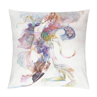 Personality  Allegory Of Iris Flower Pillow Covers