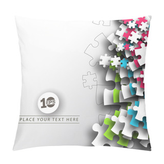 Personality  Modern Puzzle Design Banner Pillow Covers