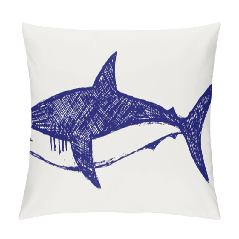 Personality  Reef Shark pillow covers