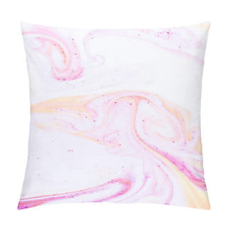 Personality  Abstract Light Background With Pink And Orange Paint Pillow Covers