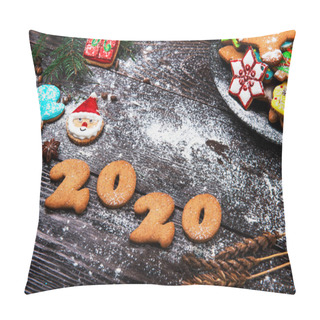 Personality  Gingerbreads For New 2020 Year Pillow Covers