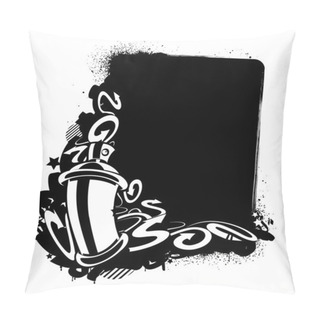 Personality  Strange Graffiti Image With Can Pillow Covers