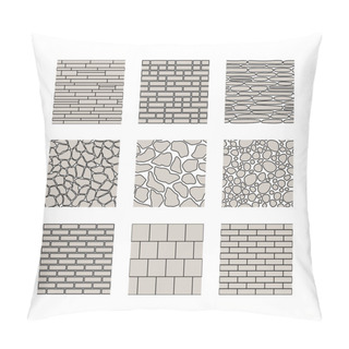 Personality  Seamless Texture - Stone Wall Pillow Covers