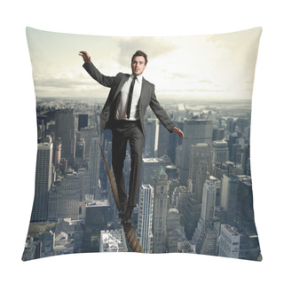 Personality  Equilibrist Businessman Pillow Covers