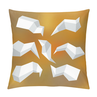 Personality  Origami Speech Bubble 2 Pillow Covers