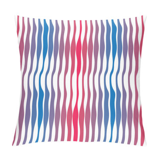 Personality  Artistic Curve Lines Seamless Pattern, Abstract Colorful Vector  Pillow Covers