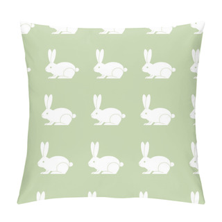 Personality  Rabbit Seamless Pattern Pillow Covers