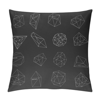 Personality  Abstract Modern Background With Polygons Design Pillow Covers