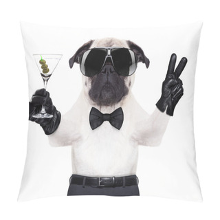 Personality  Cool Dog Peace Pillow Covers